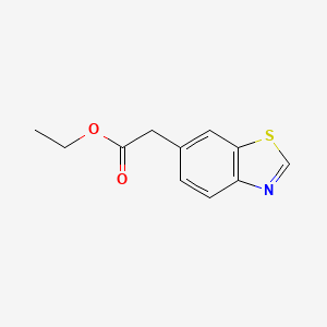 molecular formula C11H11NO2S B14258874 Ethyl 2-(1,3-benzothiazol-6-yl)acetate CAS No. 214614-76-3