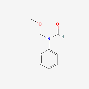 molecular formula C9H11NO2 B14258941 Formamide, N-(methoxymethyl)-N-phenyl- CAS No. 387818-16-8