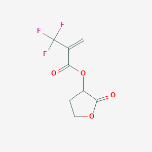 molecular formula C8H7F3O4 B14258946 alpha-(2-Trifluoromethyl-2-propenoyloxy)-gamma-butyrolactone CAS No. 357294-11-2