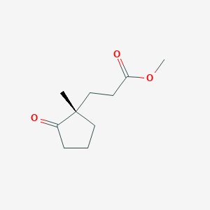 molecular formula C10H16O3 B14258947 Methyl 3-[(1S)-1-methyl-2-oxocyclopentyl]propanoate CAS No. 184759-43-1