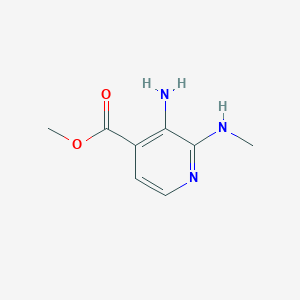 molecular formula C8H11N3O2 B1425895 Methyl 3-amino-2-(methylamino)pyridine-4-carboxylate CAS No. 1465010-81-4