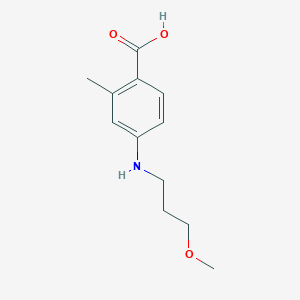 molecular formula C12H17NO3 B1425899 4-[(3-Methoxypropyl)amino]-2-methylbenzoic acid CAS No. 1374509-40-6