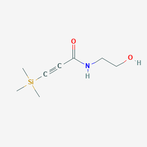 molecular formula C8H15NO2Si B14259025 N-(2-Hydroxyethyl)-3-(trimethylsilyl)prop-2-ynamide CAS No. 444349-08-0
