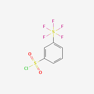 molecular formula C6H4ClF5O2S2 B1425903 3-(Pentafluorosulfur)benzenesulfonyl chloride CAS No. 1211520-62-5