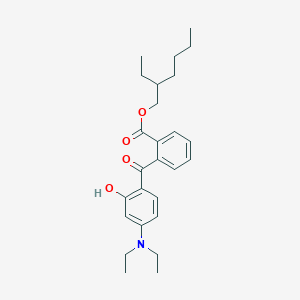 molecular formula C26H35NO4 B14259074 Benzoic acid, 2-[4-(diethylamino)-2-hydroxybenzoyl]-, 2-ethylhexyl ester CAS No. 302776-66-5