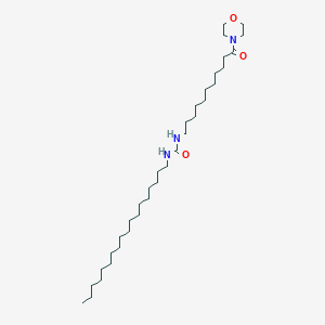 molecular formula C34H67N3O3 B14259108 N-[11-(Morpholin-4-yl)-11-oxoundecyl]-N'-octadecylurea CAS No. 380601-01-4