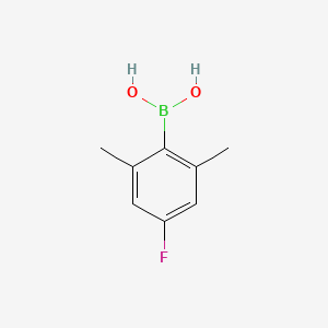 molecular formula C8H10BFO2 B1425911 2,6-Dimethyl-4-fluorophenylboronic acid CAS No. 1392512-54-7