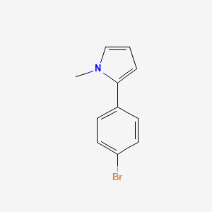 molecular formula C11H10BrN B14259143 2-(4-Bromophenyl)-1-methyl-1H-pyrrole CAS No. 253668-84-7