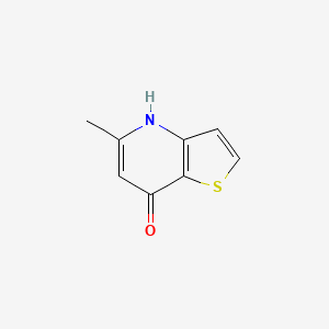 molecular formula C8H7NOS B1425917 5-methyl-4H,7H-thieno[3,2-b]pyridin-7-one CAS No. 37986-04-2