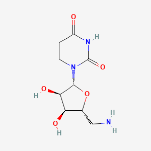 molecular formula C9H15N3O5 B14259171 Uridine, 5'-amino-5'-deoxy-5,6-dihydro- CAS No. 183617-36-9