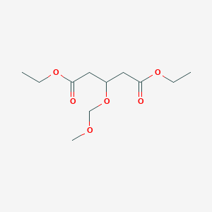 molecular formula C11H20O6 B14259223 Diethyl 3-(methoxymethoxy)pentanedioate CAS No. 161952-03-0