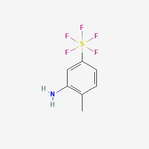 molecular formula C7H8F5NS B1425924 2-Methyl-5-pentafluorosulfanylaniline CAS No. 623943-52-2