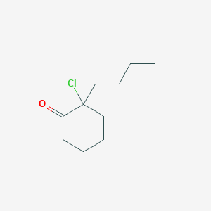 molecular formula C10H17ClO B14259274 2-Butyl-2-chlorocyclohexanone CAS No. 34737-52-5