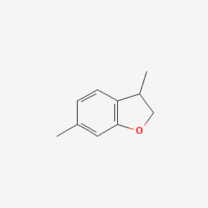 molecular formula C10H12O B14259308 3,6-Dimethyl-2,3-dihydro-1-benzofuran CAS No. 160040-00-6