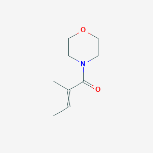 molecular formula C9H15NO2 B14259358 Morpholine, 4-[(2E)-2-methyl-1-oxo-2-butenyl]- CAS No. 212518-27-9