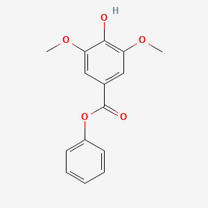 molecular formula C15H14O5 B14259392 Benzoic acid, 4-hydroxy-3,5-dimethoxy-, phenyl ester CAS No. 176308-72-8