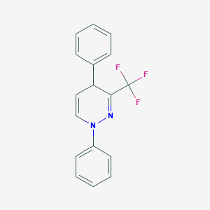 molecular formula C17H13F3N2 B1425942 1,4-Diphenyl-3-(trifluoromethyl)-1,4-dihydropyridazine CAS No. 1377791-70-2