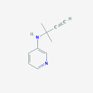 molecular formula C10H12N2 B14259430 N-(2-Methylbut-3-yn-2-yl)pyridin-3-amine CAS No. 169194-82-5