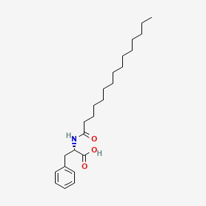 molecular formula C24H39NO3 B14259436 N-pentadecanoyl-L-phenylalanine CAS No. 219901-81-2
