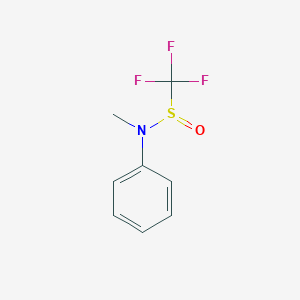 molecular formula C8H8F3NOS B14259447 Methanesulfinamide, 1,1,1-trifluoro-N-methyl-N-phenyl- CAS No. 233593-25-4
