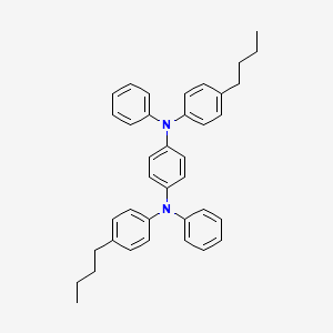 molecular formula C38H40N2 B14259455 N~1~,N~4~-Bis(4-butylphenyl)-N~1~,N~4~-diphenylbenzene-1,4-diamine CAS No. 423774-96-3