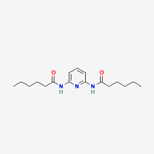 molecular formula C17H27N3O2 B14259459 N,N'-(Pyridine-2,6-diyl)dihexanamide CAS No. 160413-35-4