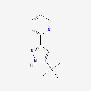 molecular formula C12H15N3 B14259470 2-(5-tert-Butyl-1H-pyrazol-3-yl)pyridine CAS No. 215323-54-9