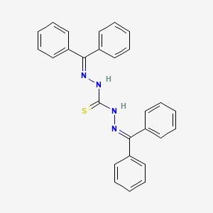 molecular formula C27H22N4S B14259485 N',2-Bis(diphenylmethylidene)hydrazine-1-carbothiohydrazide CAS No. 396689-35-3