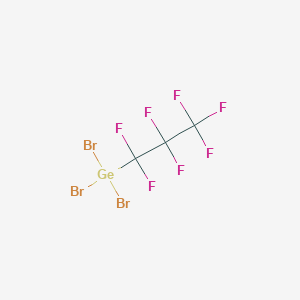 molecular formula C3Br3F7Ge B14259493 Tribromo(heptafluoropropyl)germane CAS No. 404339-64-6
