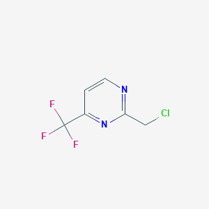 molecular formula C6H4ClF3N2 B1425950 2-(Chloromethyl)-4-(trifluoromethyl)pyrimidine CAS No. 944905-91-3