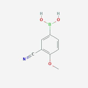 molecular formula C8H8BNO3 B1425953 3-Cyano-4-methoxyphenylboronic acid CAS No. 911210-48-5