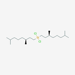molecular formula C20H42Cl2Si B14259548 Dichlorobis[(3S)-3,7-dimethyloctyl]silane CAS No. 226986-85-2