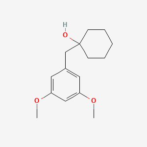 molecular formula C15H22O3 B14259576 Cyclohexanol, 1-[(3,5-dimethoxyphenyl)methyl]- CAS No. 185249-94-9