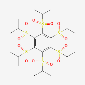 molecular formula C24H42O12S6 B14259612 Hexa(propane-2-sulfonyl)benzene CAS No. 213740-57-9