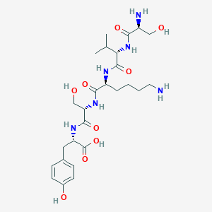 molecular formula C26H42N6O9 B14259616 L-Seryl-L-valyl-L-lysyl-L-seryl-L-tyrosine CAS No. 321990-38-9