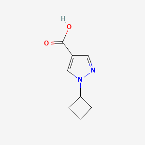 molecular formula C8H10N2O2 B1425963 1-Cyclobutyl-1H-pyrazole-4-carboxylic acid CAS No. 1349718-35-9