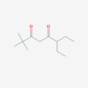 molecular formula C12H22O2 B14259637 6-Ethyl-2,2-dimethyloctane-3,5-dione CAS No. 188530-39-4