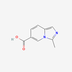 molecular formula C9H8N2O2 B1425968 3-甲基咪唑并[1,5-a]吡啶-6-羧酸 CAS No. 1260777-34-1