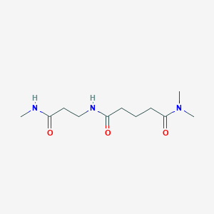 molecular formula C11H21N3O3 B14259695 Pentanediamide, N,N-dimethyl-N'-[3-(methylamino)-3-oxopropyl]- CAS No. 189177-48-8