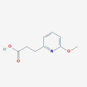 molecular formula C9H11NO3 B1425971 3-(6-Methoxypyridin-2-YL)propanoic acid CAS No. 944903-36-0