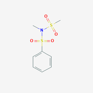 molecular formula C8H11NO4S2 B14259747 N-(Methanesulfonyl)-N-methylbenzenesulfonamide CAS No. 183744-36-7