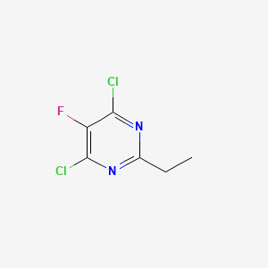 molecular formula C6H5Cl2FN2 B1425976 4,6-Dichloro-2-ethyl-5-fluoropyrimidine CAS No. 1152109-89-1