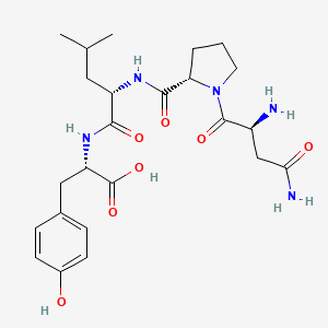 molecular formula C24H35N5O7 B14259767 L-Tyrosine, L-asparaginyl-L-prolyl-L-leucyl- CAS No. 208183-73-7
