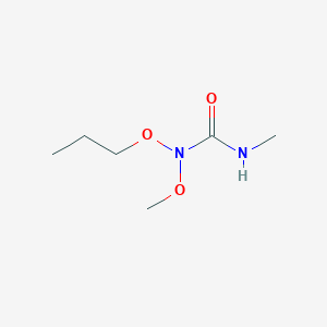 molecular formula C6H14N2O3 B14259783 N-Methoxy-N'-methyl-N-propoxyurea CAS No. 325852-46-8