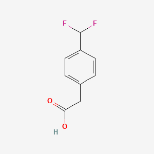 molecular formula C9H8F2O2 B1425981 2-[4-(二氟甲基)苯基]乙酸 CAS No. 1000524-74-2