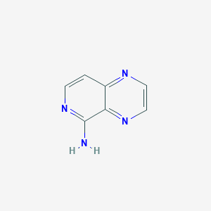 molecular formula C7H6N4 B1425982 吡啶并[3,4-B]吡嗪-5-胺 CAS No. 859295-23-1