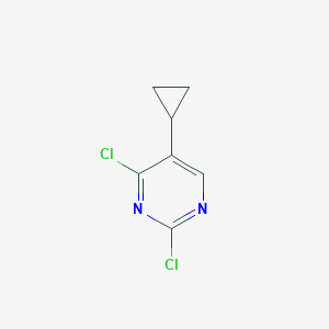 molecular formula C7H6Cl2N2 B1425983 2,4-Dichloro-5-cyclopropylpyrimidine CAS No. 1190379-86-2