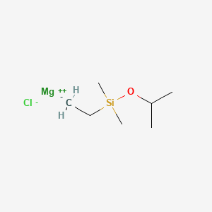 molecular formula C7H17ClMgOSi B14259839 magnesium;ethyl-dimethyl-propan-2-yloxysilane;chloride CAS No. 222712-56-3