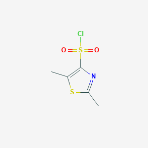 molecular formula C5H6ClNO2S2 B1425984 Dimethyl-1,3-thiazole-4-sulfonyl chloride CAS No. 955085-16-2