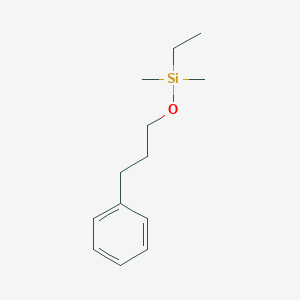 molecular formula C13H22OSi B14259860 Silane, ethyldimethyl(3-phenylpropoxy)- CAS No. 444902-13-0